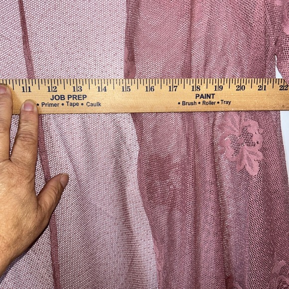 Asymmetrical Mauve Lace Cardigan Fairy Whimsigoth Boho Cottagecore Size Medium - Picture 7 of 8